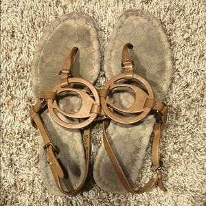 Coach Women's Tan Sandals